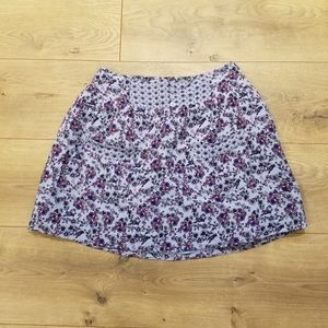 Charlotte Russe Floral Skirt Purple {Small}